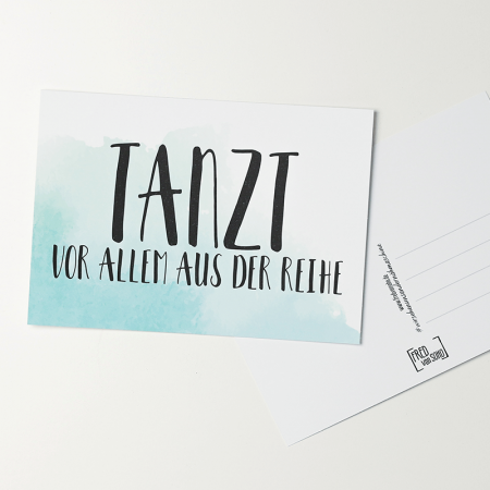 Postkarte „Tanzt“, DIN A6